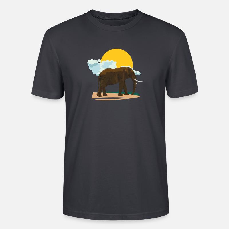 Elefant oder doch Elephant? - Stanley/Stella Unisex Bio-T-Shirt CRAFTER - Dunkles Graublau