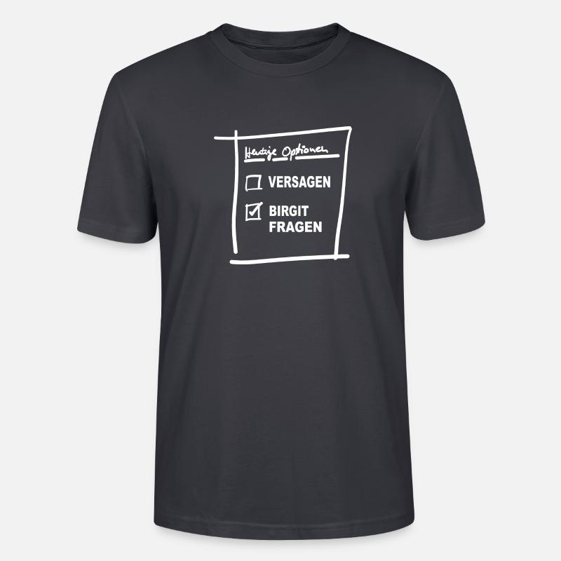 Birgit - Stanley/Stella Unisex Bio-T-Shirt CRAFTER - Dunkles Graublau