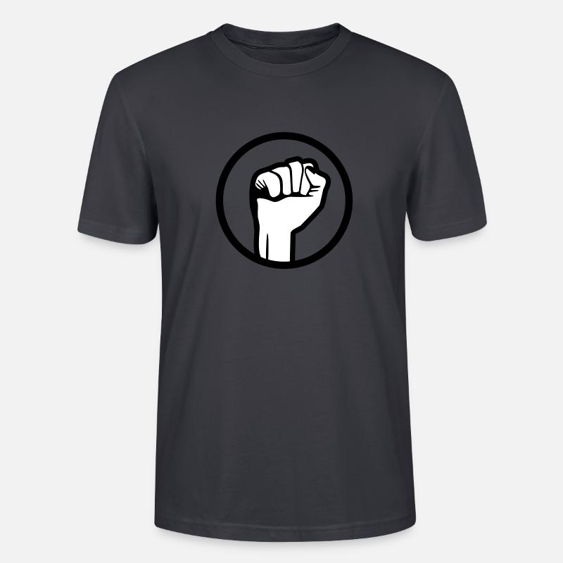 Faust, Demonstration, Protest - Stanley/Stella Unisex Bio-T-Shirt CRAFTER - Dunkles Graublau