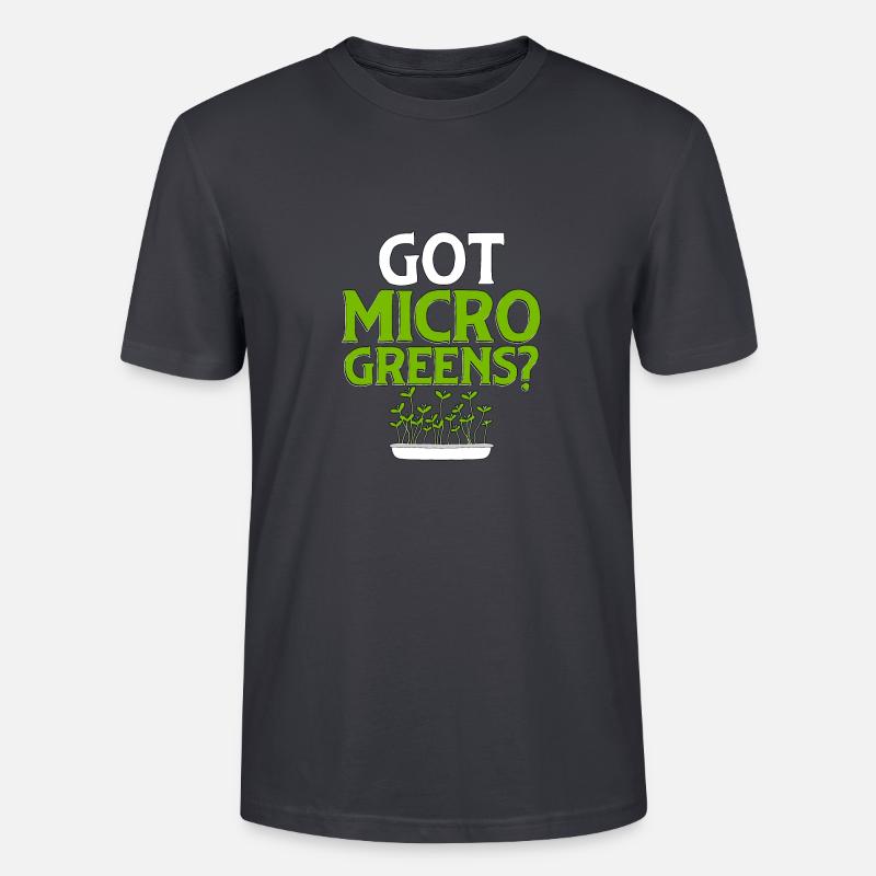 Got Microgreens Gärtnern Microgreen - Stanley/Stella Unisex Bio-T-Shirt CRAFTER - Dunkles Graublau