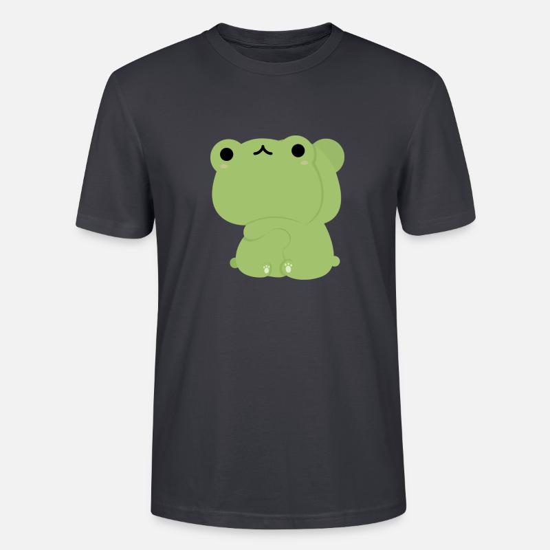 Frosch-Pärchen - Stanley/Stella Unisex Bio-T-Shirt CRAFTER - Dunkles Graublau