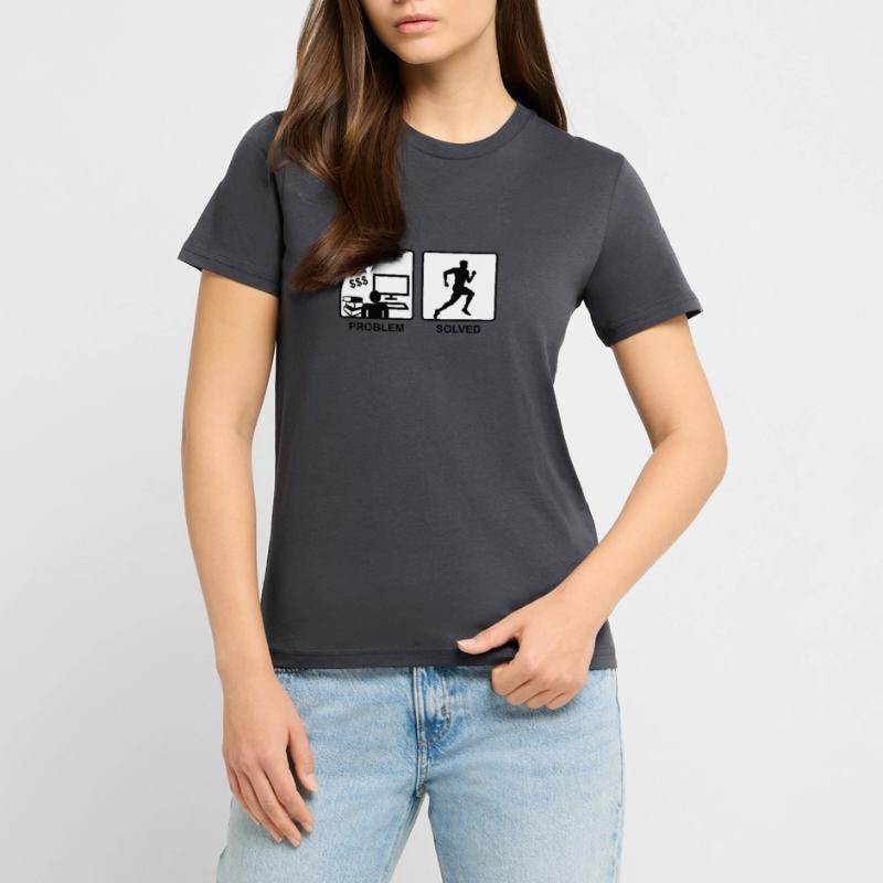 Running solves problems - Man T-shirt bio CRAFTER Stanley Stella Unisexe