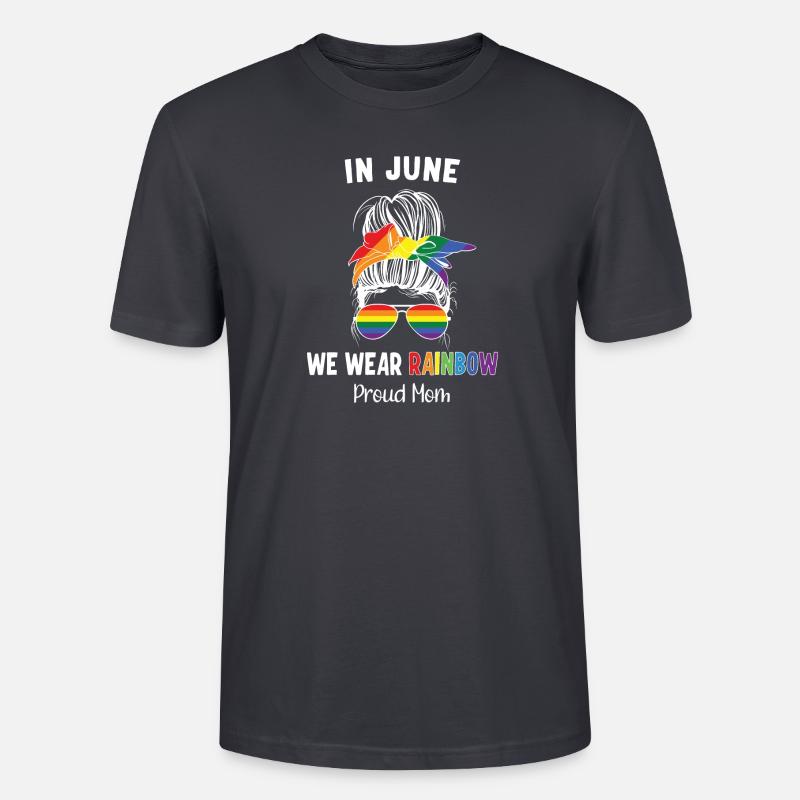 LGBT Stolze Mutter - Stanley/Stella Unisex Bio-T-Shirt CRAFTER - Dunkles Graublau