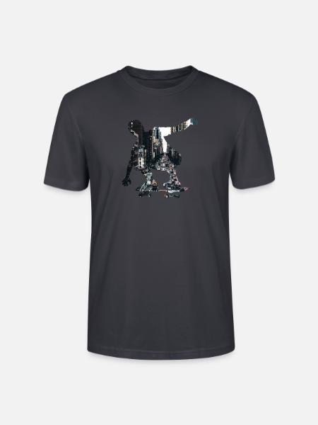 Skateboarder Skater - Stanley/Stella Unisex Bio-T-Shirt CRAFTER - Dunkles Graublau