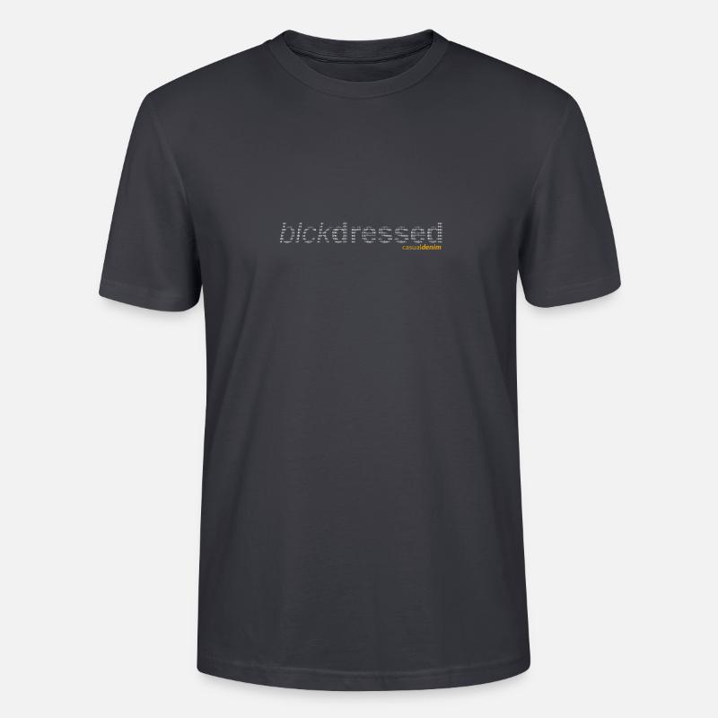 blckdressed Text in Text Design - Stanley/Stella Unisex Bio-T-Shirt CRAFTER - Dunkles Graublau
