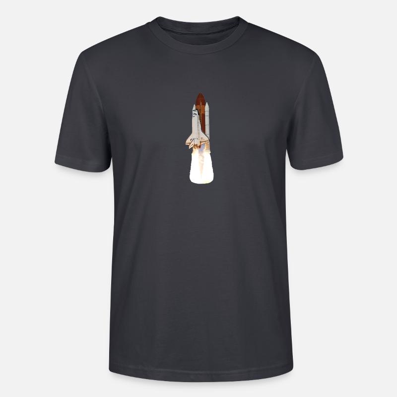 Lancement de la navette spatiale - T-shirt bio CRAFTER Stanley Stella Unisexe - bleu gris foncé