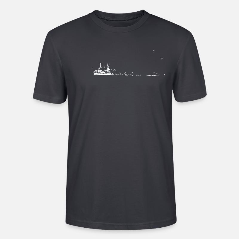 Fischerboot Oldervik Möwen - Stanley/Stella Unisex Bio-T-Shirt CRAFTER - Dunkles Graublau