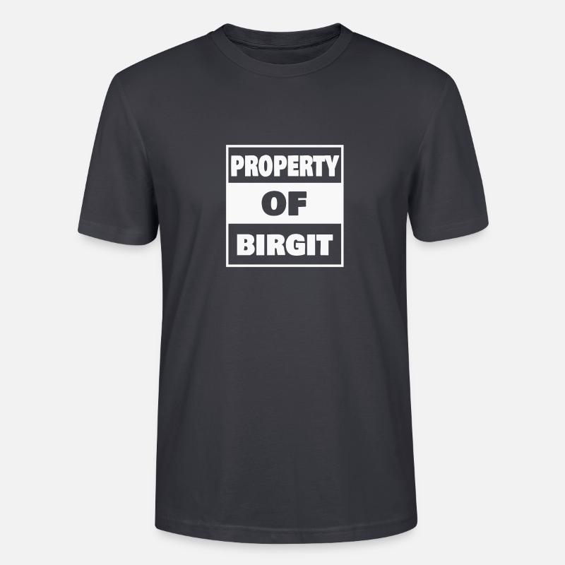 Birgit comme prénom - T-shirt bio CRAFTER Stanley Stella Unisexe - bleu gris foncé