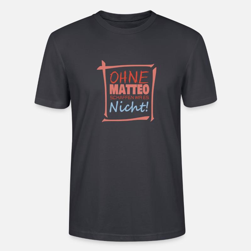 Matteo als Matteo - Stanley/Stella Unisex Bio-T-Shirt CRAFTER - Dunkles Graublau