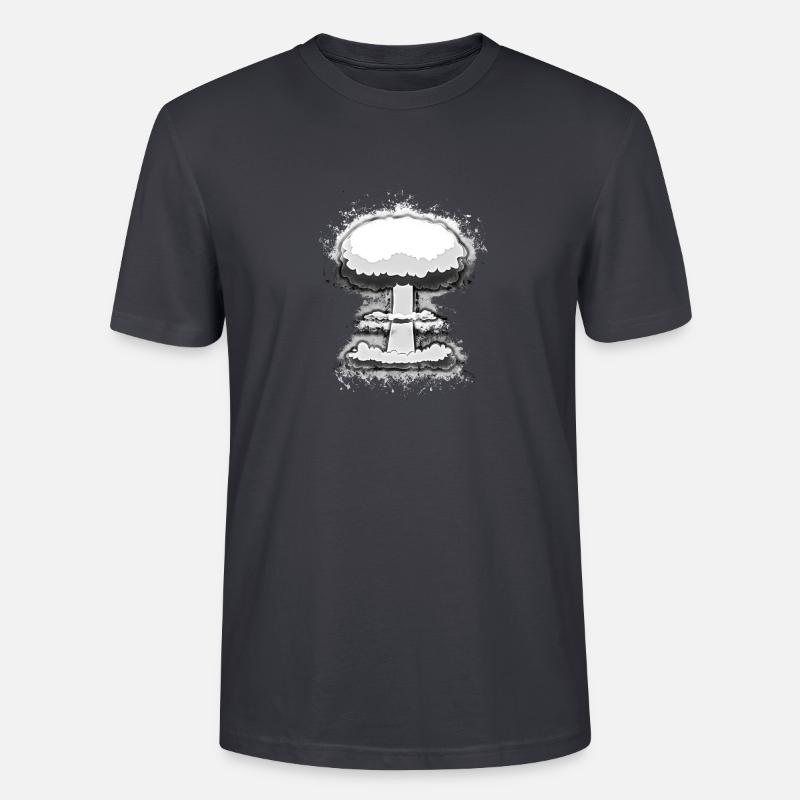 Explosion nuklear hell glühend - Stanley/Stella Unisex Bio-T-Shirt CRAFTER - Dunkles Graublau