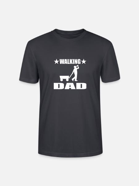 Papa - Stanley/Stella Unisex Bio-T-Shirt CRAFTER - Dunkles Graublau