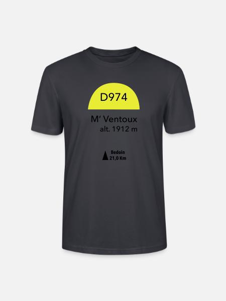 Mont Ventoux - Stanley/Stella Unisex Bio-T-Shirt CRAFTER - Dunkles Graublau