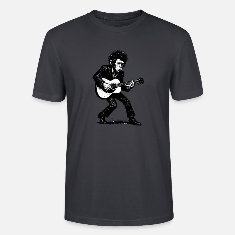 Singer Songwriter | The Monkey Dancer - Stanley/Stella CRAFTER Unisex Organic T-Shirt - India Ink Grey