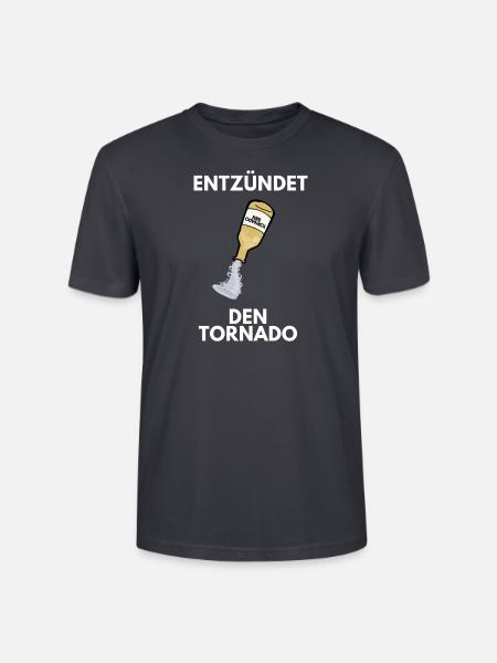Entzündet den Tornado - Stanley/Stella Unisex Bio-T-Shirt CRAFTER - Dunkles Graublau