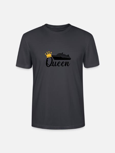Cruise Queen - Stanley/Stella CRAFTER Unisex Organic T-Shirt - India Ink Grey