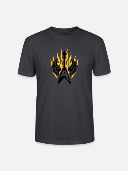 guitar wing flame - Stanley/Stella CRAFTER Unisex Organic T-Shirt -