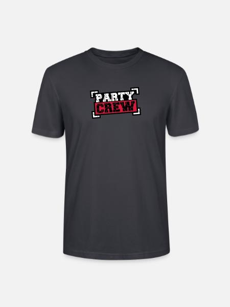 Party Crew Design - Stanley/Stella CRAFTER Unisex Organic T-Shirt - India Ink Grey