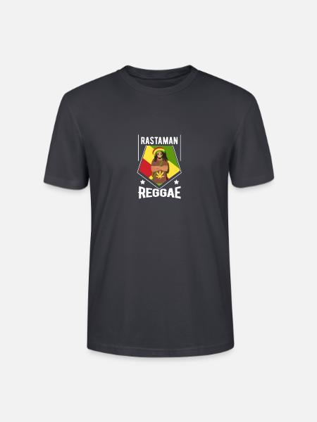 Reggae Rastamann - Geschenk - Stanley/Stella Unisex Bio-T-Shirt CRAFTER - Dunkles Graublau