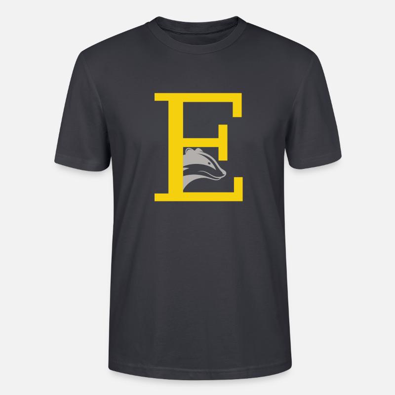 lettre E - T-shirt bio CRAFTER Stanley Stella Unisexe - bleu gris foncé