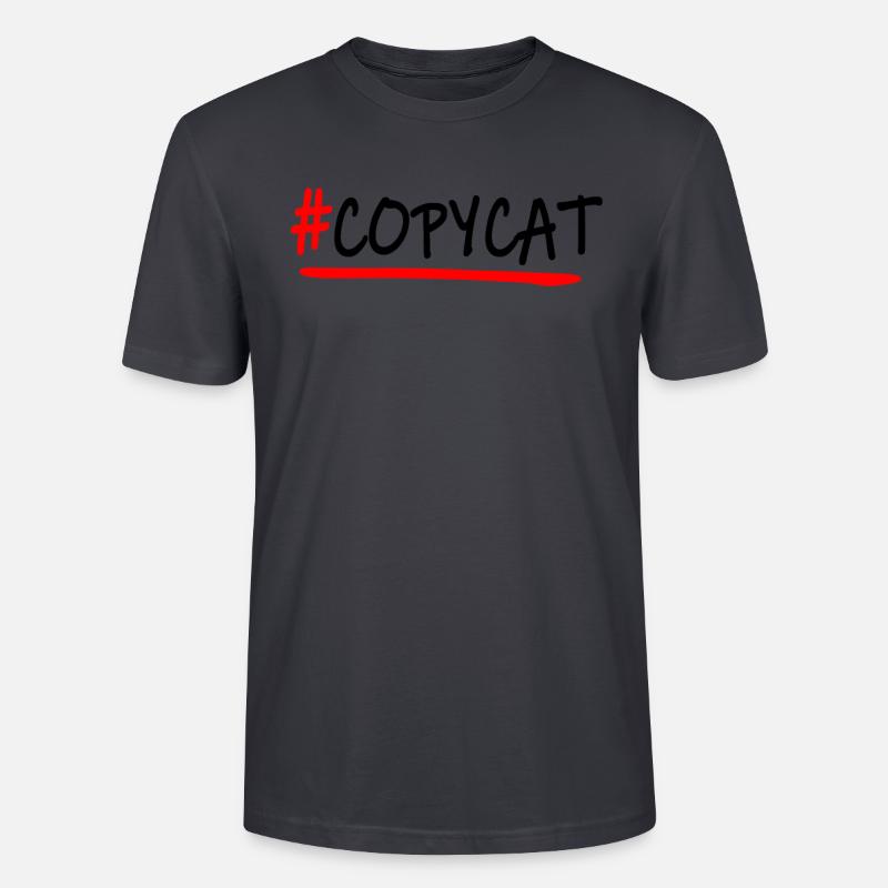 #copycat schwarz - Stanley/Stella Unisex Bio-T-Shirt CRAFTER - Dunkles Graublau