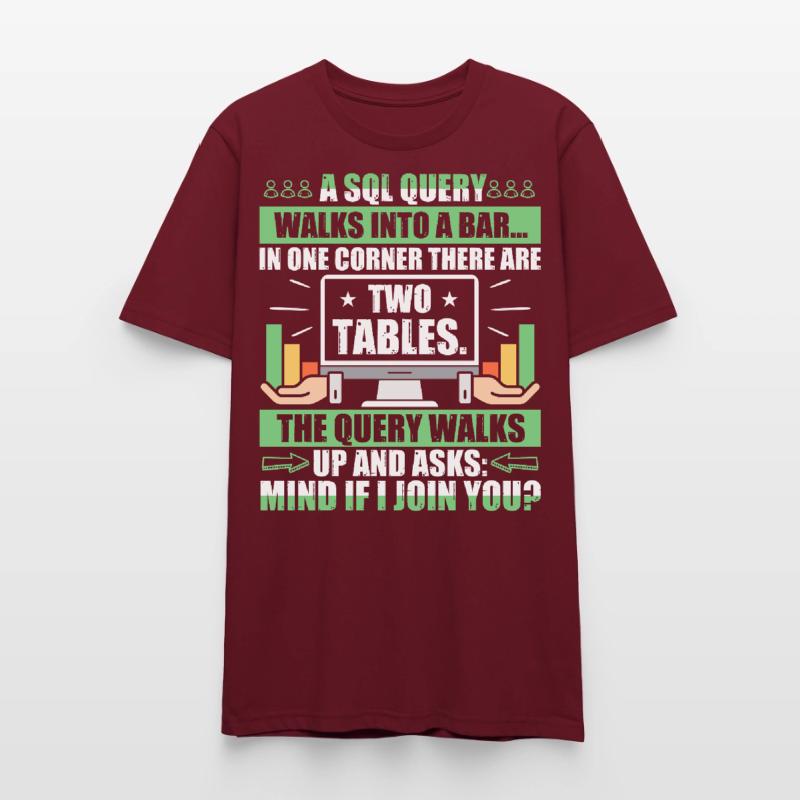 Database Administrator SQL Database Admin Stanley/Stella CRAFTER Unisex Organic T-Shirt