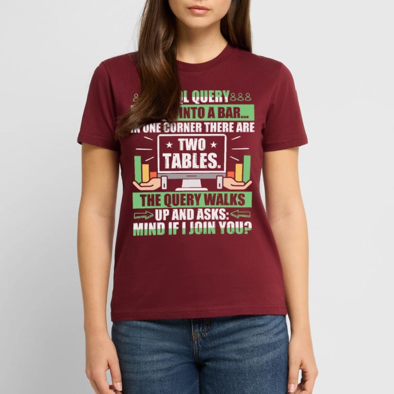 Database Administrator SQL Database Admin Stanley/Stella CRAFTER Unisex Organic T-Shirt