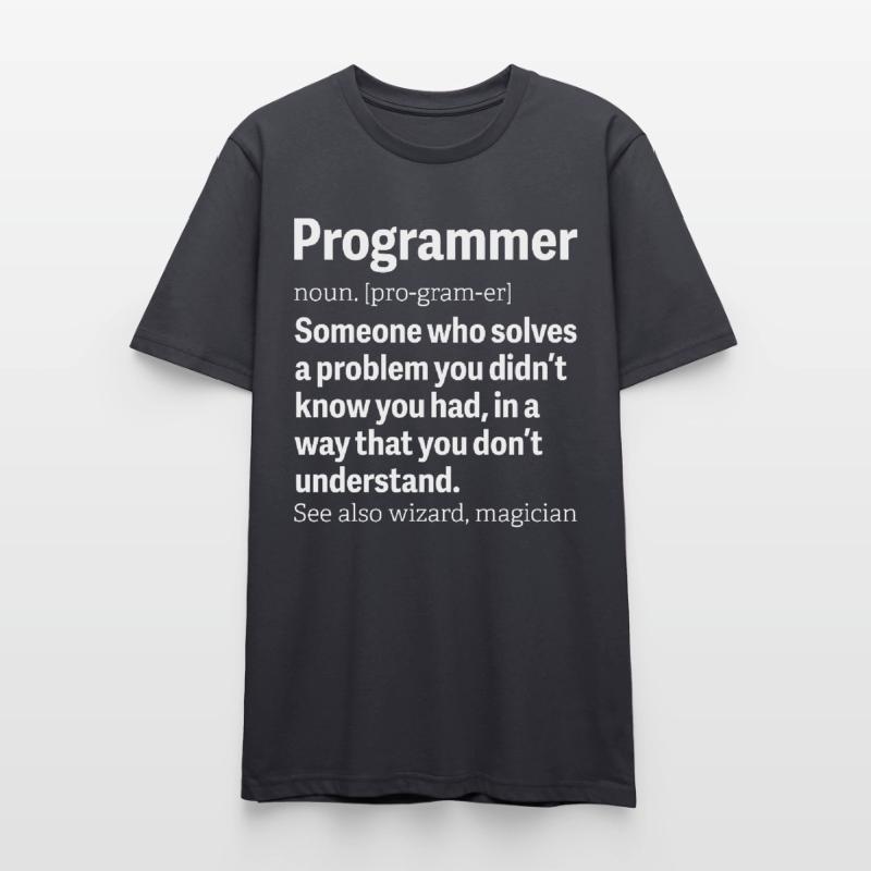 Programmer Wizard Magician Developer Science T-shirt bio CRAFTER Stanley Stella Unisexe