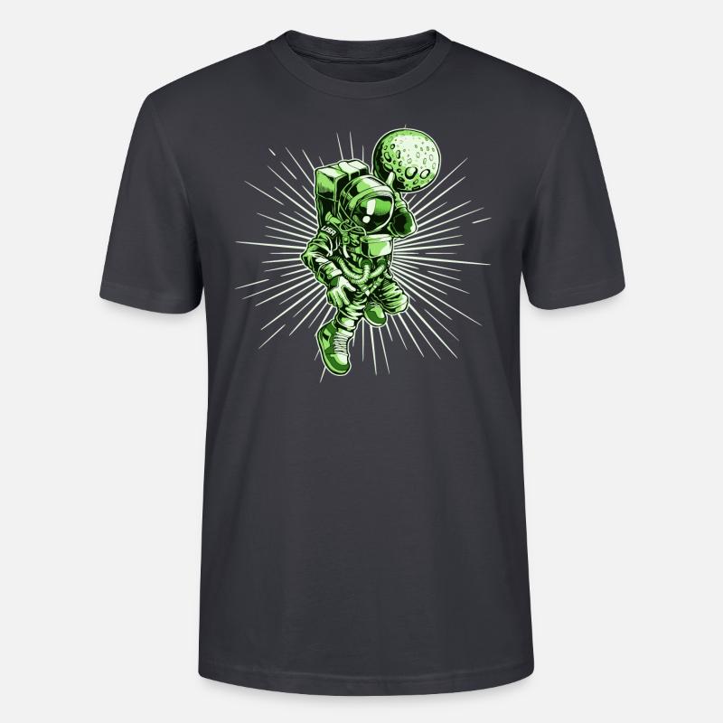 Fusée astronaute spatiale - T-shirt bio CRAFTER Stanley Stella Unisexe - bleu gris foncé