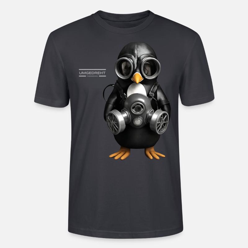 Pinguin - Stanley/Stella Unisex Bio-T-Shirt CRAFTER - Dunkles Graublau