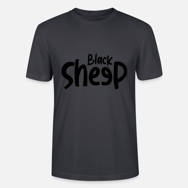 Black Sheep - Stanley/Stella Unisex Bio-T-Shirt CRAFTER - Dunkles Graublau
