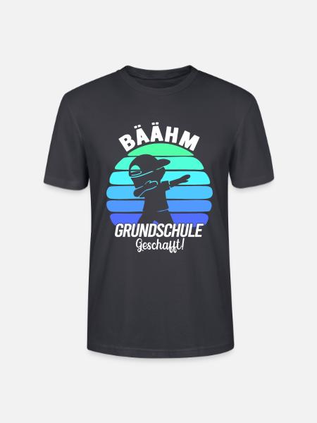 Grundschule Geschafft 2026 Grundschule Abschied - Stanley/Stella Unisex Bio-T-Shirt CRAFTER - Dunkles Graublau