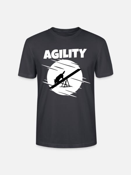 Agility Hundesport - Stanley/Stella Unisex Bio-T-Shirt CRAFTER - Dunkles Graublau