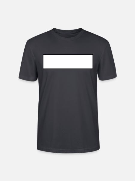 White bar white shield rectangle - Stanley/Stella CRAFTER Unisex Organic T-Shirt - India Ink Grey