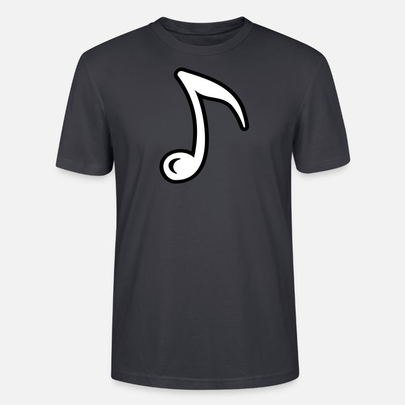 Musical note music note musical symbol - Stanley/Stella CRAFTER Unisex Organic T-Shirt - India Ink Grey