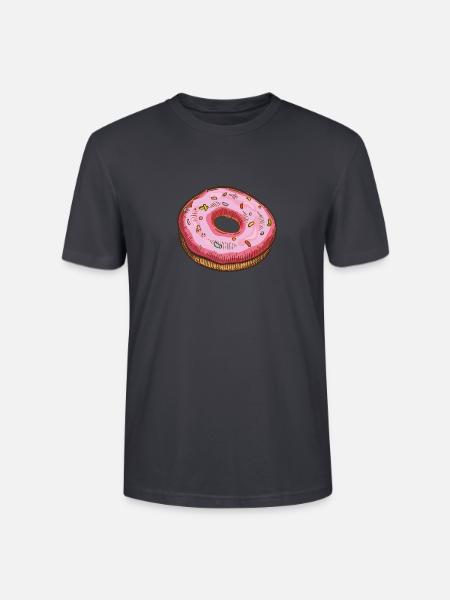 Donut love - Stanley/Stella Unisex Bio-T-Shirt CRAFTER - Dunkles Graublau