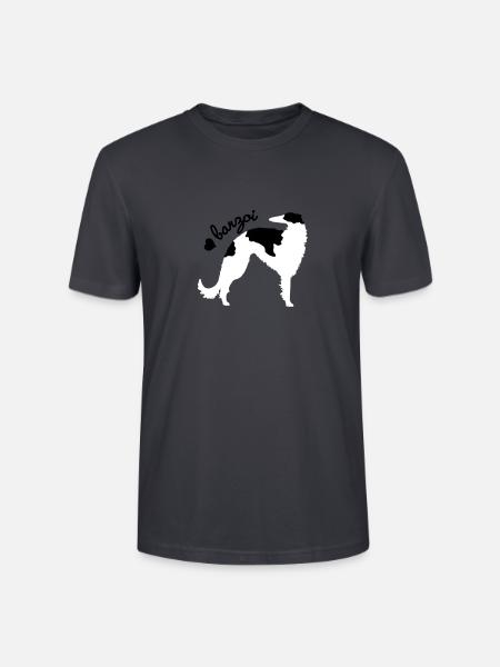 Barzoï kif2 - T-shirt bio CRAFTER Stanley Stella Unisexe - bleu gris foncé