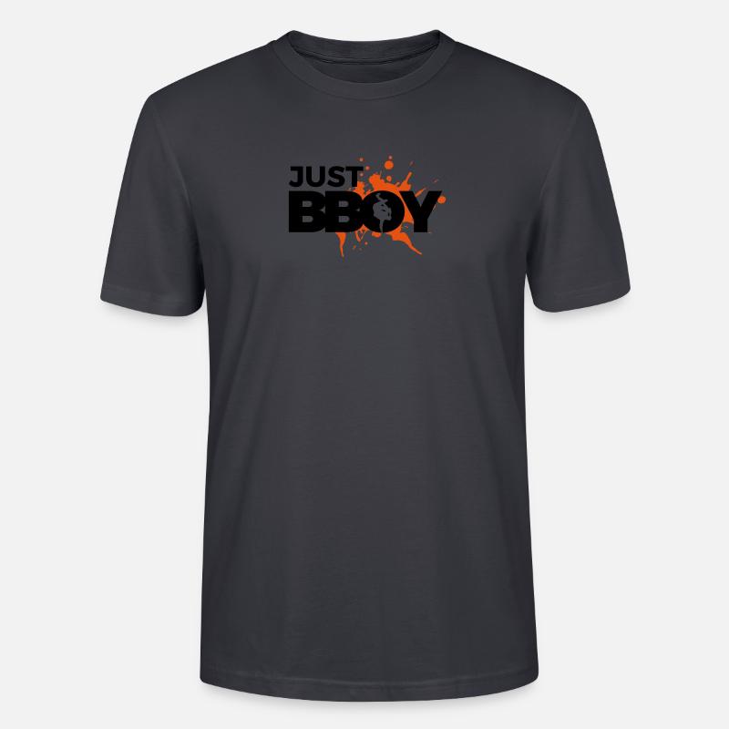 Breakdance Einfach B-Boy Breakdance Dance - Stanley/Stella Unisex Bio-T-Shirt CRAFTER - Dunkles Graublau