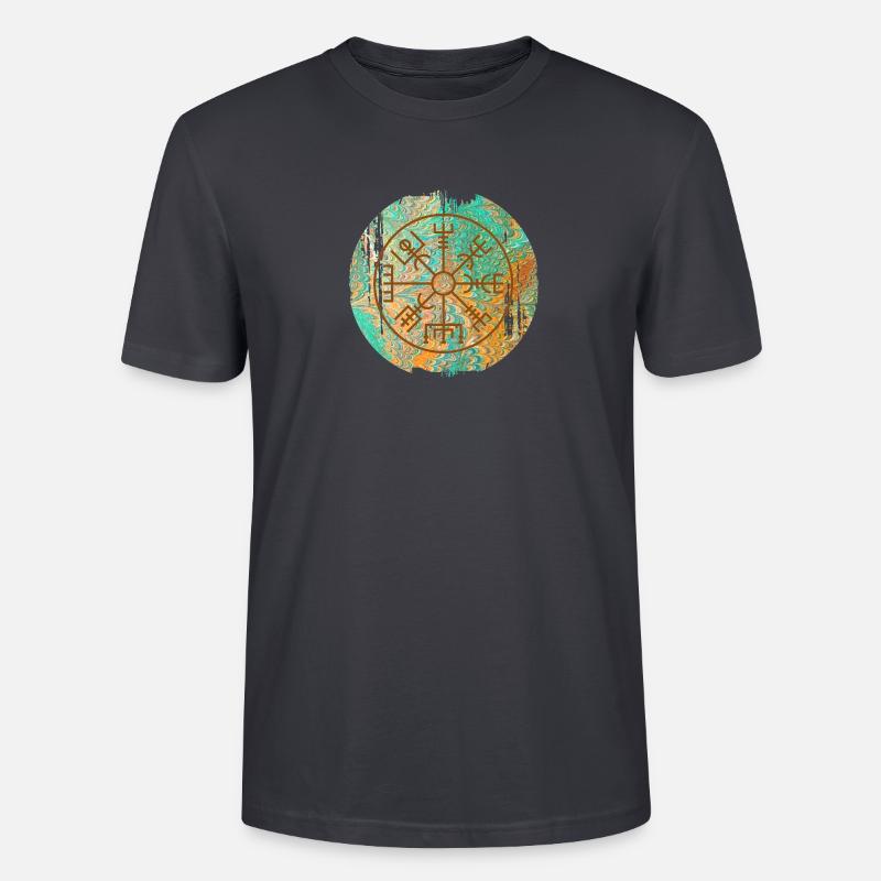 vegvisir e 36 - Stanley/Stella Unisex Bio-T-Shirt CRAFTER - Dunkles Graublau