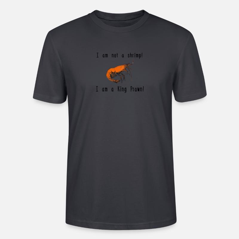 Shrimp oder King Prawn - Stanley/Stella Unisex Bio-T-Shirt CRAFTER - Dunkles Graublau