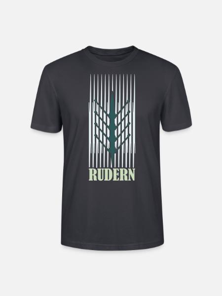 rudern Doppelvierer von oben - Stanley/Stella Unisex Bio-T-Shirt CRAFTER - Dunkles Graublau