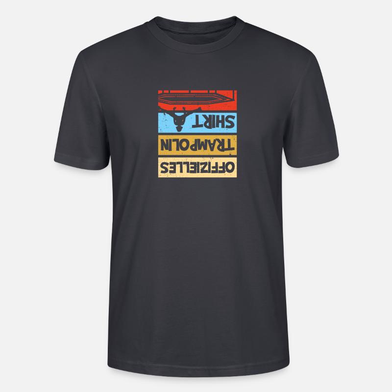 Trampolinspringer Trampolin - Stanley/Stella Unisex Bio-T-Shirt CRAFTER - Dunkles Graublau