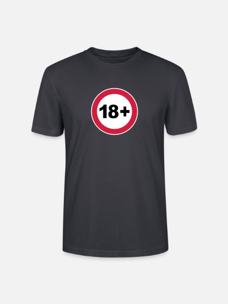 18th / 18th birthday. / 18+ - Stanley/Stella CRAFTER Unisex Organic T-Shirt - India Ink Grey
