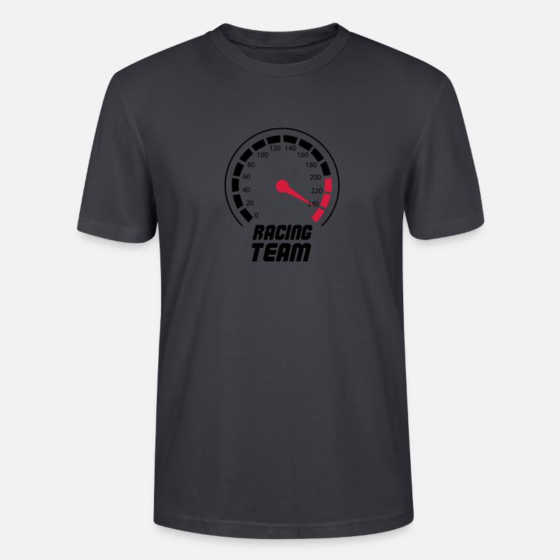 tacho racing team - Stanley/Stella Unisex Bio-T-Shirt CRAFTER - Dunkles Graublau