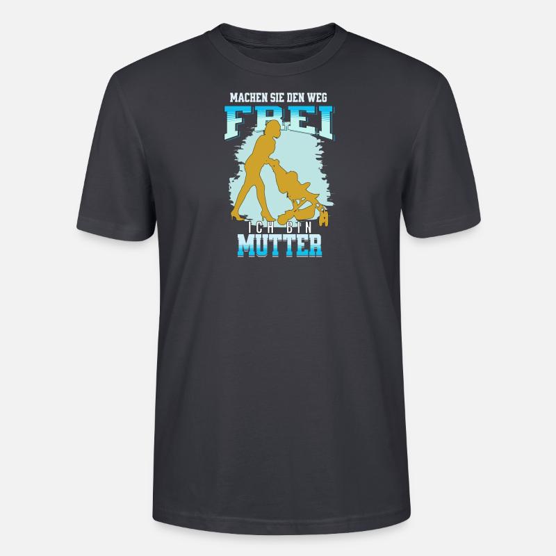 Mutter hat es Eilig - Stanley/Stella Unisex Bio-T-Shirt CRAFTER - Dunkles Graublau