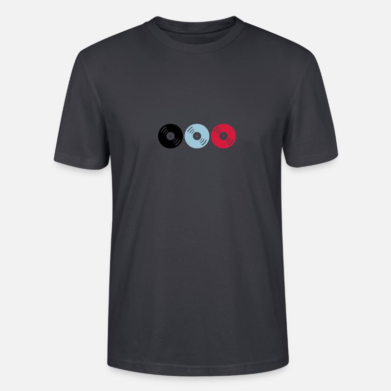 schallplatten 02 - Stanley/Stella Unisex Bio-T-Shirt CRAFTER - Dunkles Graublau