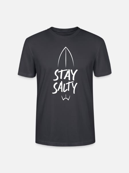 Stay Salty - Stanley/Stella Unisex Bio-T-Shirt CRAFTER - Dunkles Graublau