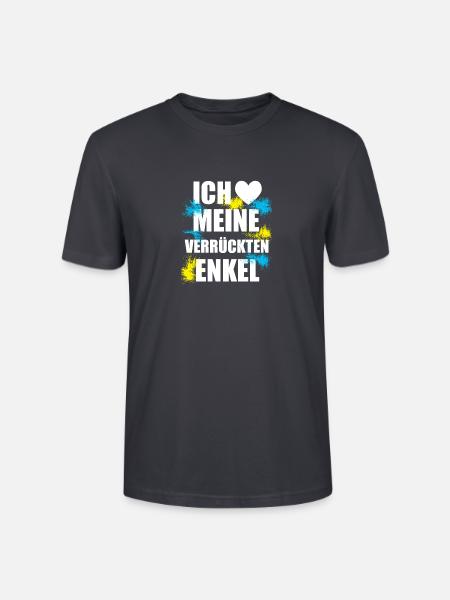Liebe - Enkel - Stanley/Stella Unisex Bio-T-Shirt CRAFTER - Dunkles Graublau