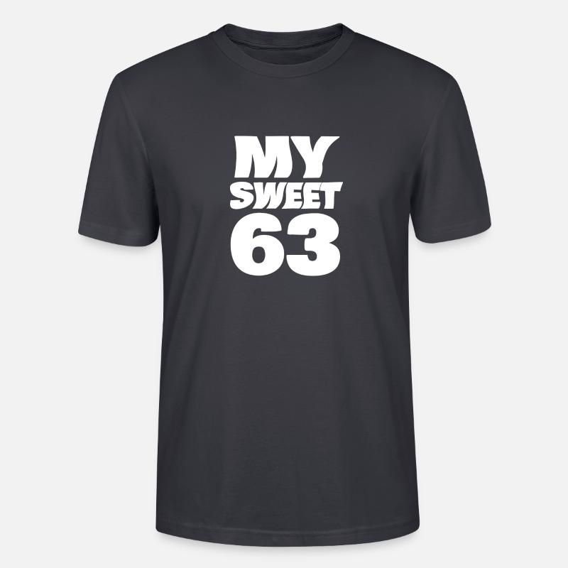 63 - Stanley/Stella Unisex Bio-T-Shirt CRAFTER - Dunkles Graublau