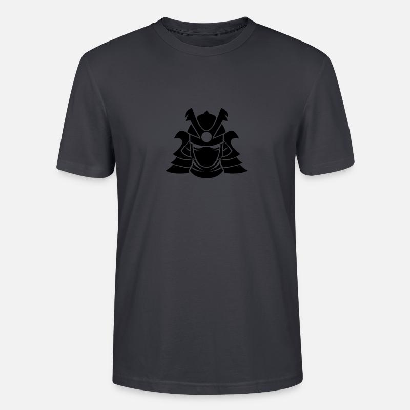 samurai maske - Stanley/Stella Unisex Bio-T-Shirt CRAFTER - Dunkles Graublau
