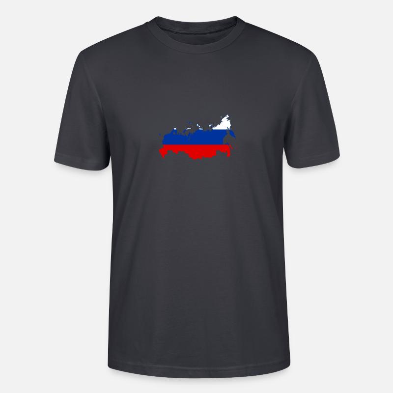 Russie Russie Poutine - T-shirt bio CRAFTER Stanley Stella Unisexe - bleu gris foncé
